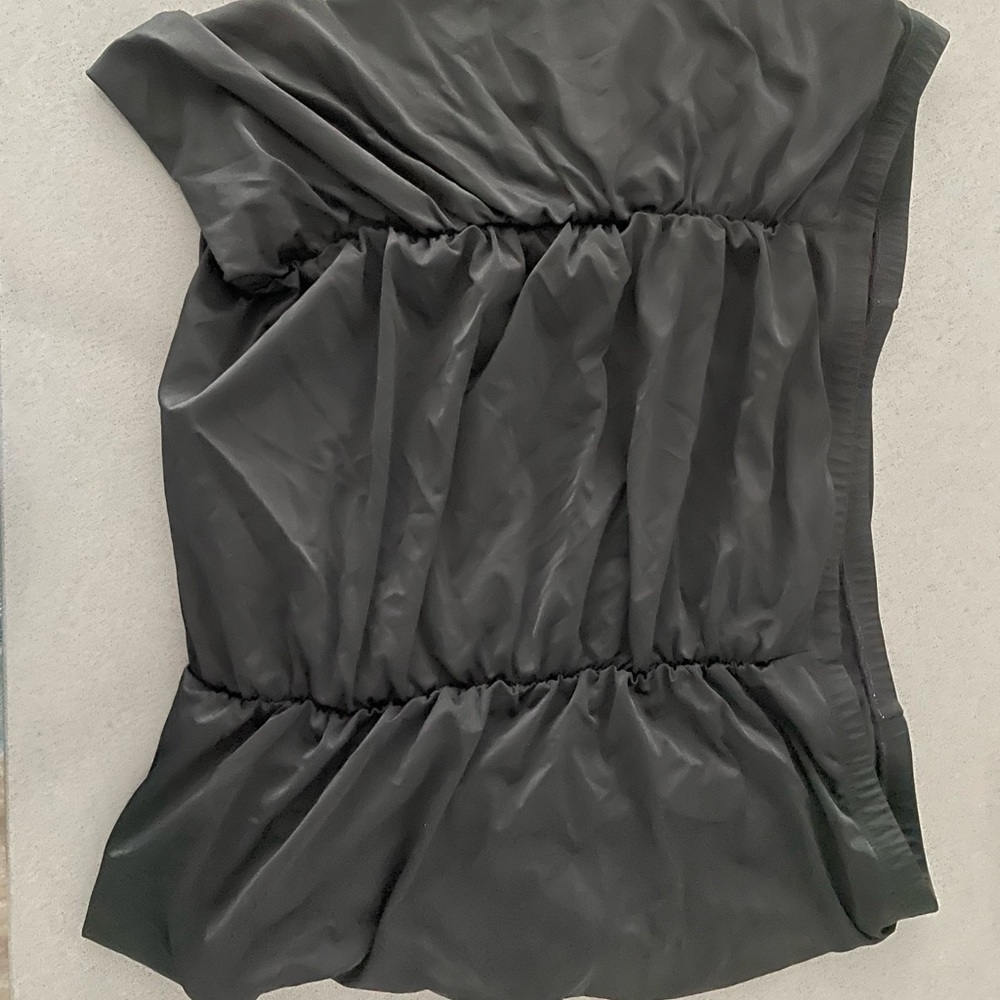 Black Rouched swim skort